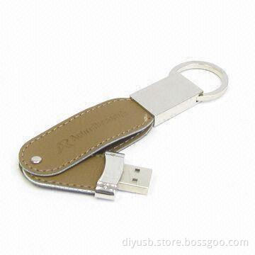 Leather Memory Stick with 64MB to 16GB Capacity
